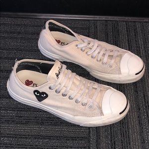White Comme Des Garcons PLAY x Converse Chuck